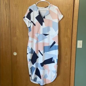 Geometric Print Dress